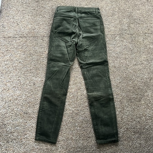 LOFT Hight-Waist Skinny Corduroy Pants in Olive Size 0/25 - Picture 3 of 5